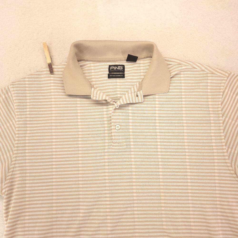 Ping Collection Collared Short Sleeve Polo Shirt Mens Size Extra Large XL Gray